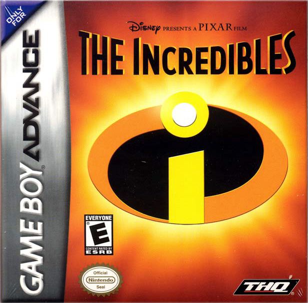 The Incredibles + Finding Nemo box art for GameBoy Advance